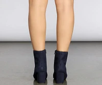 Don't Tempt Me Faux Suede Booties