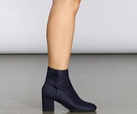 Don't Tempt Me Faux Suede Booties
