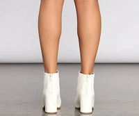 So Sleek Block Heel Booties