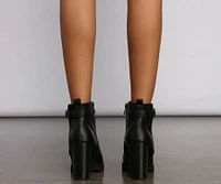Wild N' Free Faux Leather Lug Booties