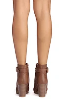 Lace Up And Buckle Booties