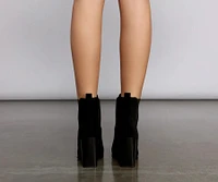 Keep It Chic Block Heel Booties