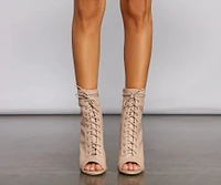 Strut It Out Faux Leather Stiletto Heel Booties