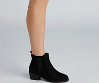 Chic Essential Low Heel Booties