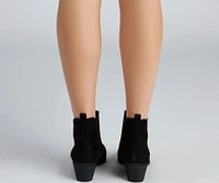 Chic Essential Low Heel Booties