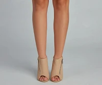 Autumn Breeze Peep Toe Booties