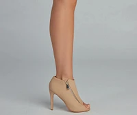 Autumn Breeze Peep Toe Booties