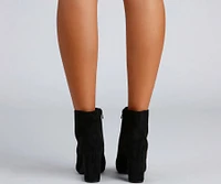 Perfect Point Faux Suede Booties