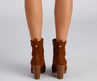Chic Strut Pointed Toe Booties