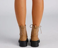 Trendy Status Knit Detail Boots