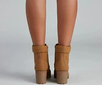 Trendy Moment Lace-Up Booties