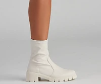 Edgy Kicks Fitted Lug Booties