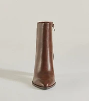 Chic Staple Faux Leather and Suede Ankle Booties