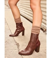 Chic Staple Faux Leather and Suede Ankle Booties