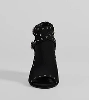 Daring Details Studded Ankle Booties