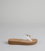 Heart Eyes Only Slide Sandals