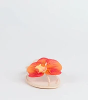 On Vacay Flower Strap Jelly Sandals