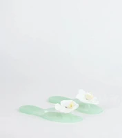 On Vacay Flower Strap Jelly Sandals