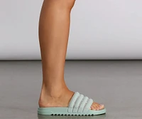 Straight Chillin' Rhinestone Slides