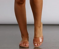 At Ease Simple Clear Sandals