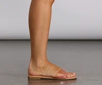 At Ease Simple Clear Sandals