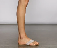 Bling It On Rhinestone Sandals