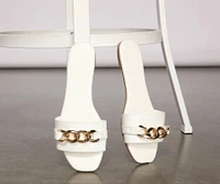 Locked Style Chunky Chain Link Sandals