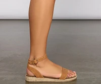 Basic Strap Espadrille Sandals