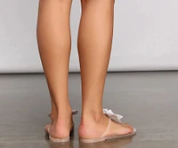 Sealed With Luxe Rhinestone Jelly Sandals