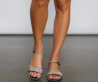 Sparkle And Shine Rhinestone Sandals