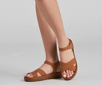 Comfort Level Criss-Cross Sandals