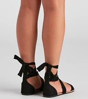 Classy Lace-Up Ballet Sandals
