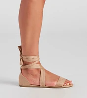 Classy Lace-Up Ballet Sandals