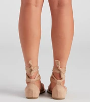 Classy Lace-Up Ballet Sandals