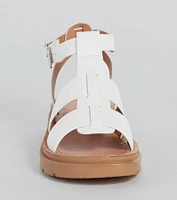Next Level Gladiator Flat Platform Sandals