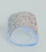 Slip Into Luxury Rhinestone Flat Jelly Sandals