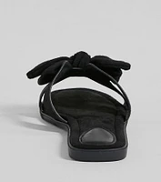 Tie The Knot Bow Strap Flat Sandals