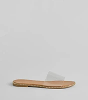 Clear Obsession PVC Flat Sandals