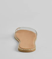 Clear Obsession PVC Flat Sandals