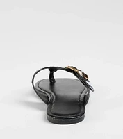 Statement Gleam Buckle Thong Sandals