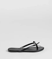 Perfect Pair Bow Detail Thong Strap Sandals