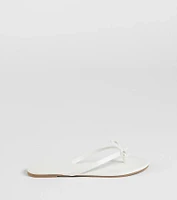 Perfect Pair Bow Detail Thong Strap Sandals