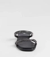 Memorable Muse Rhinestone Strappy Sandals