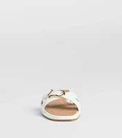 Down For Anything Buckle Criss-Cross Sandals