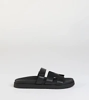 Sunny Vibe Cutout Strappy Slide Sandals