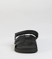 Sunny Vibe Cutout Strappy Slide Sandals
