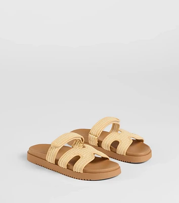 Eye-Catching Cutout Strappy Slide Sandals