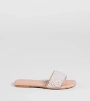Ever So Chic Rhinestone Pearl Sandals