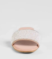 Ever So Chic Rhinestone Pearl Sandals