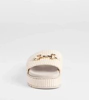 Slide Into Spring Platform Straw Sandals
